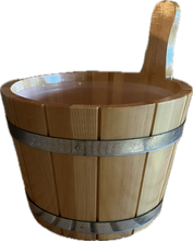 Sauna emmer Pine Gecoat met metalen band 5L